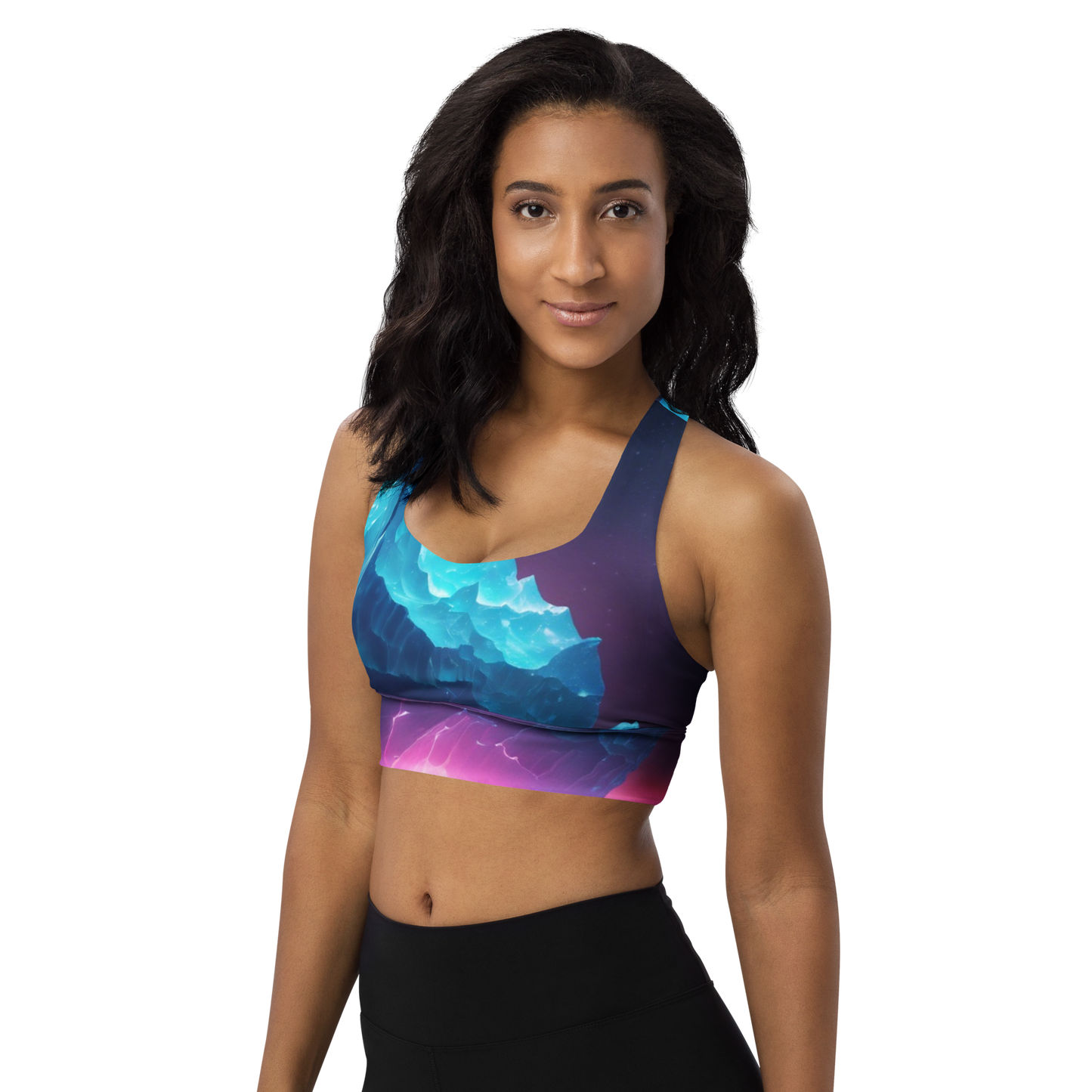 Goddess Gear Iceberg Recycled Longline Sports Bra