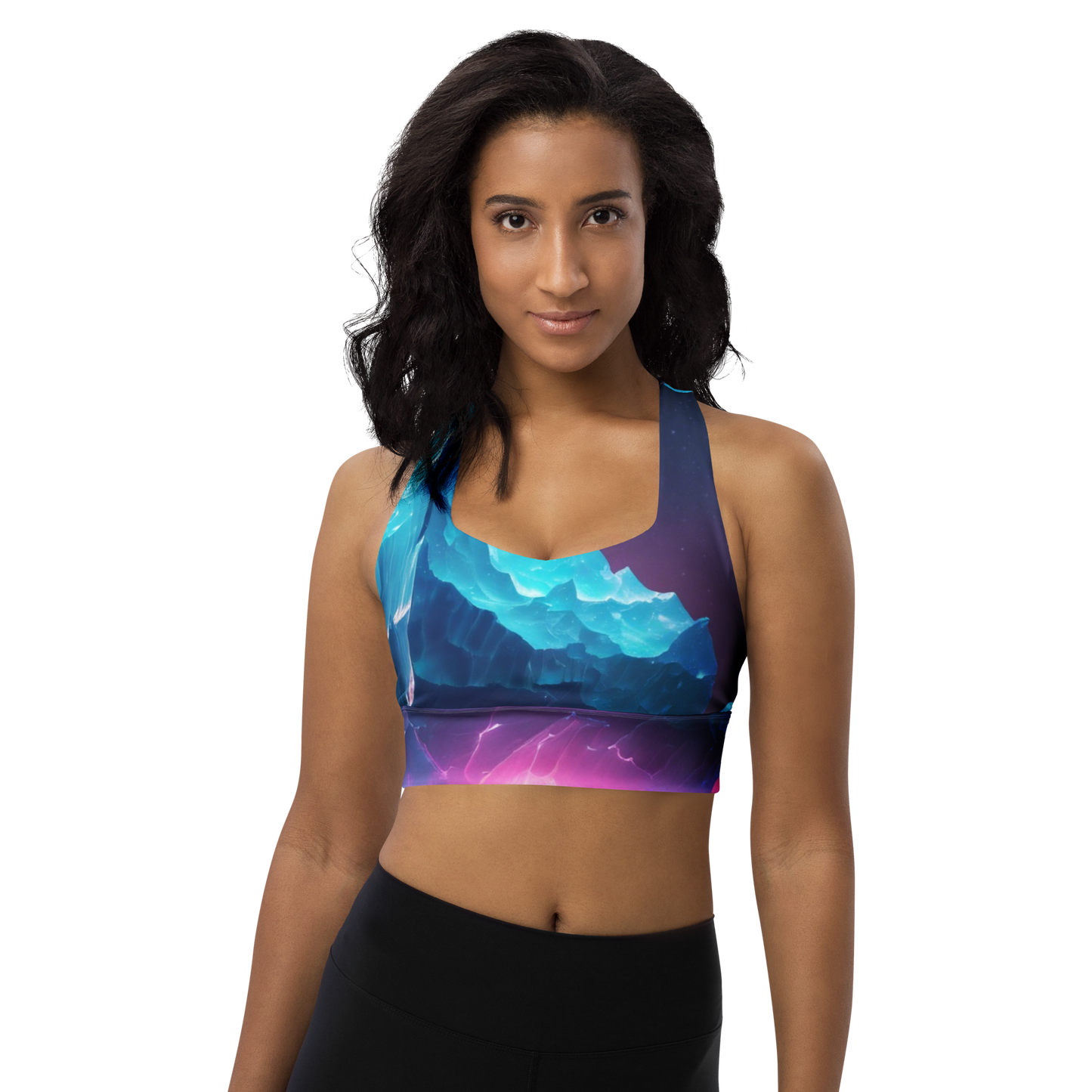 Goddess Gear Iceberg Recycled Longline Sports Bra