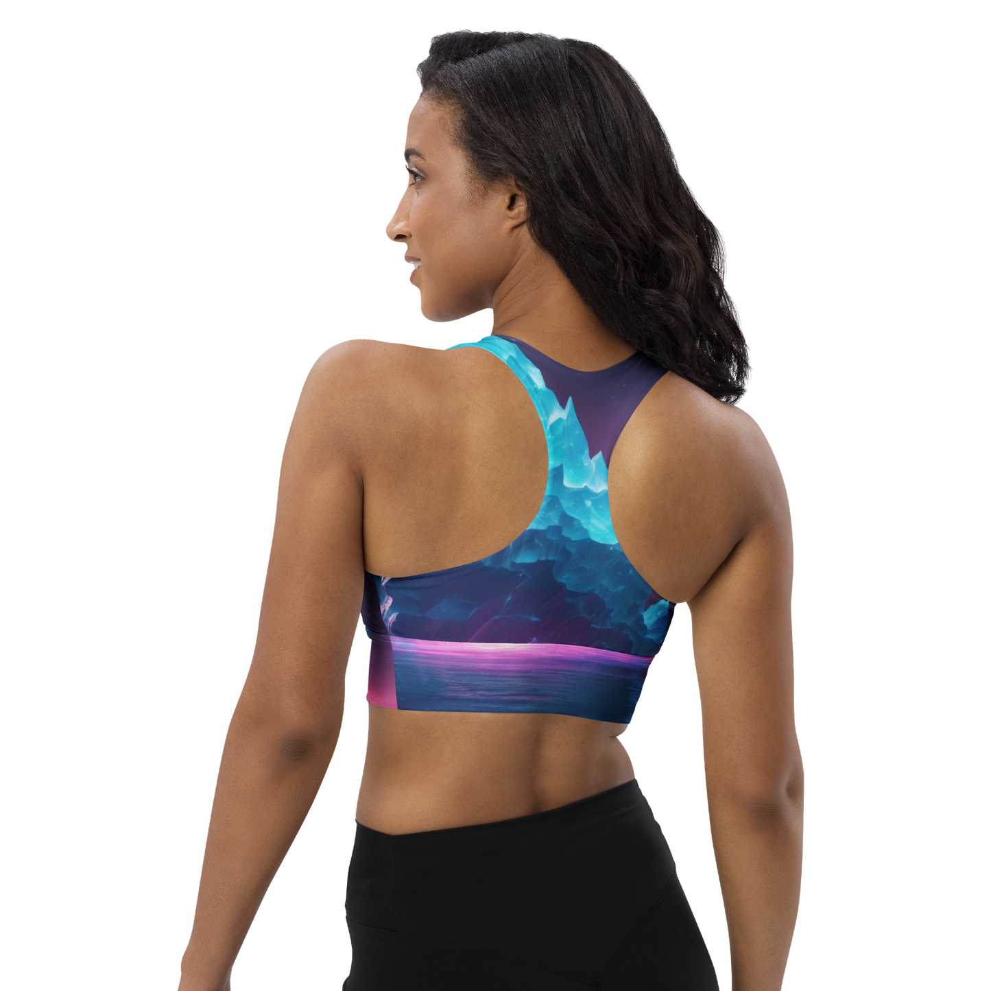 Goddess Gear Iceberg Recycled Longline Sports Bra
